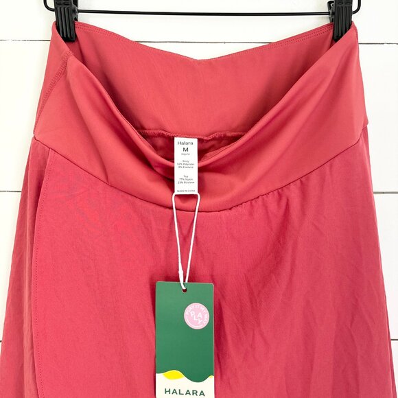 NWT Halara Breezeful rust color long athleisure skirt with high low split - Picture 3 of 5